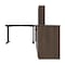 Bestar BESTAR Upstand 135W 72W L-Shaped Standing Desk with Bookcase and File Cabinet in antigua 175853-000052 - alternate 6